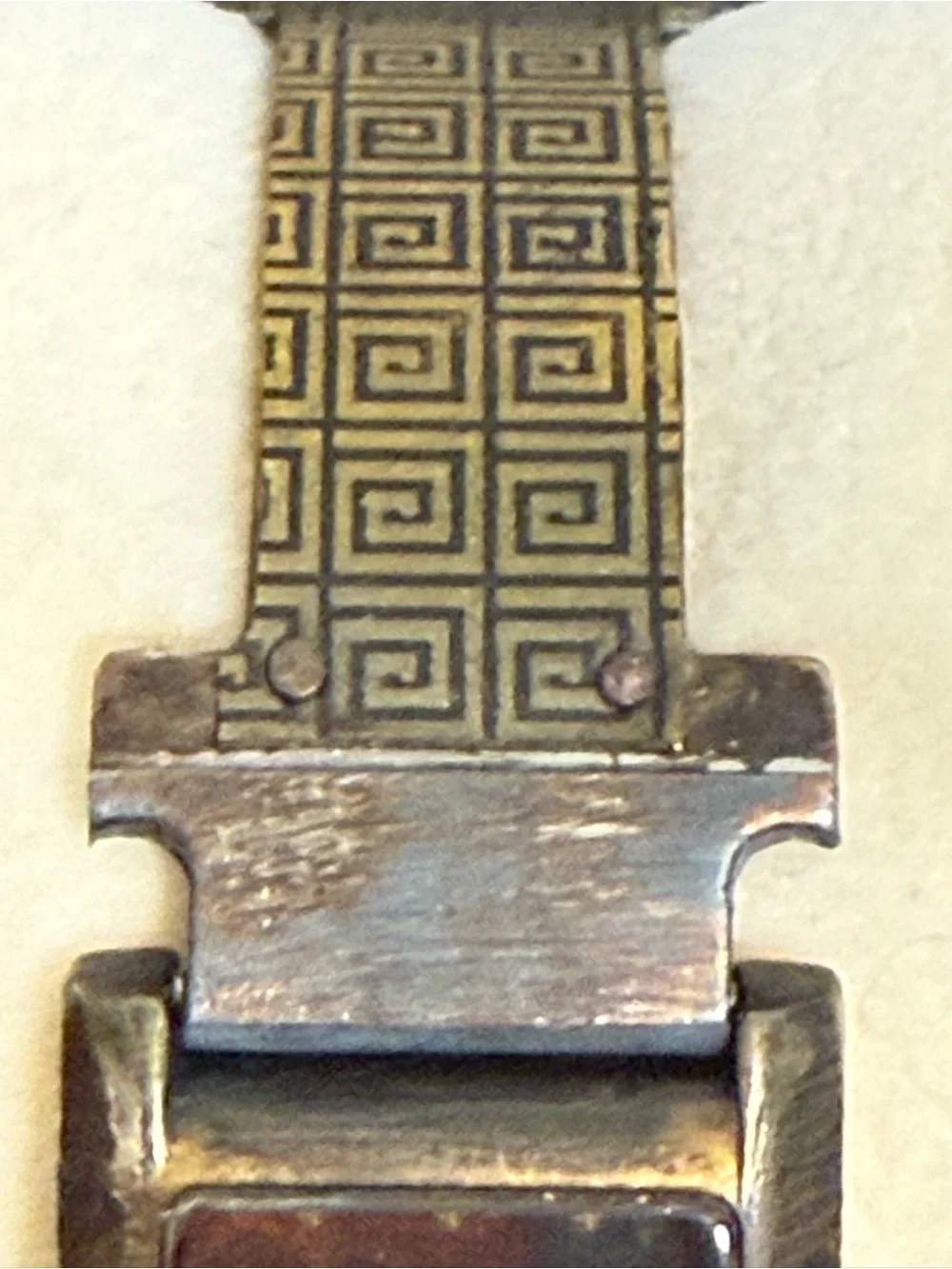 Watchcraft Handcrafted Artist Watch Signed Numbered RG1 Greek Key Florence Watch